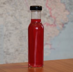 Пляшка скляна для соусу/кетчупу твіст 0,25 л то-38 DEEP з кришкою в комплекті