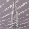Бутылка стеклянная 0,04 л. 48 шт с крышкой в комплекте 