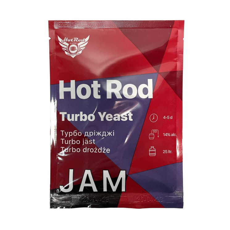 Спиртові турбо дріжджі Hot Rod Jam на 25 л (69 г) для фруктових браг 
