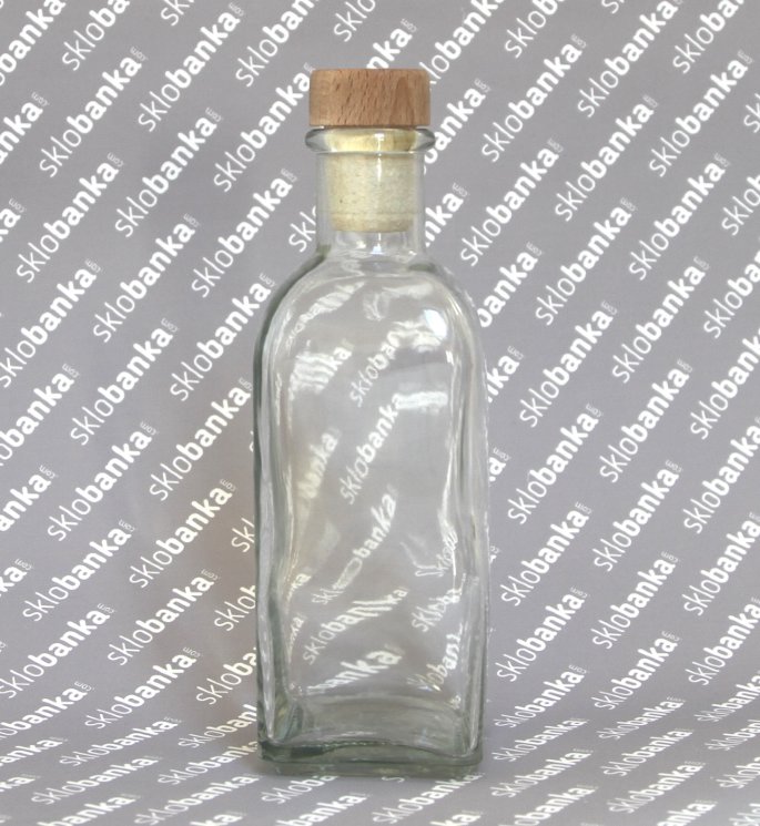 Бутылка стеклянная Фраска 0,5 л с пробкой в комплекте 