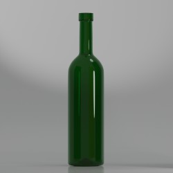 Пляшка винна Bordo 0,75 л зелена 20 шт