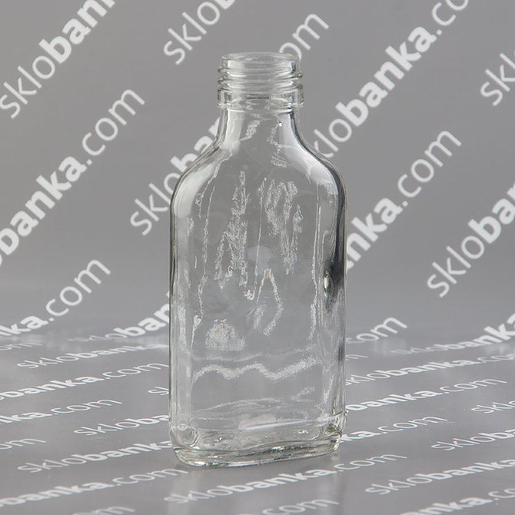 Бутылка стеклянная 0,1 л фляга 45 шт 