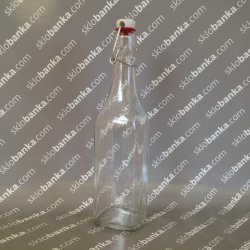 Бутылка стеклянная КВАДРАТО 0,5 л с бугельной крышкой 20 шт
