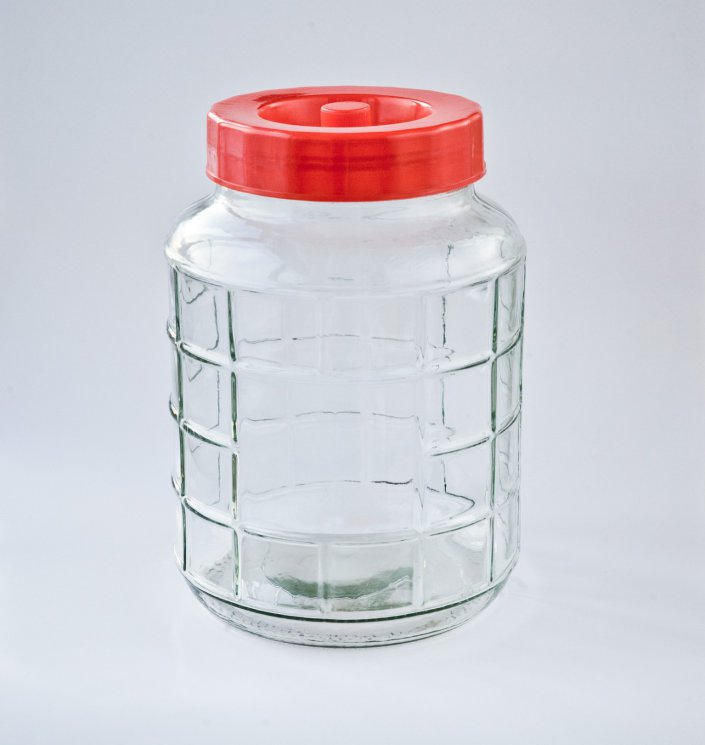 Бутыль стеклянный с гидрозатвором 