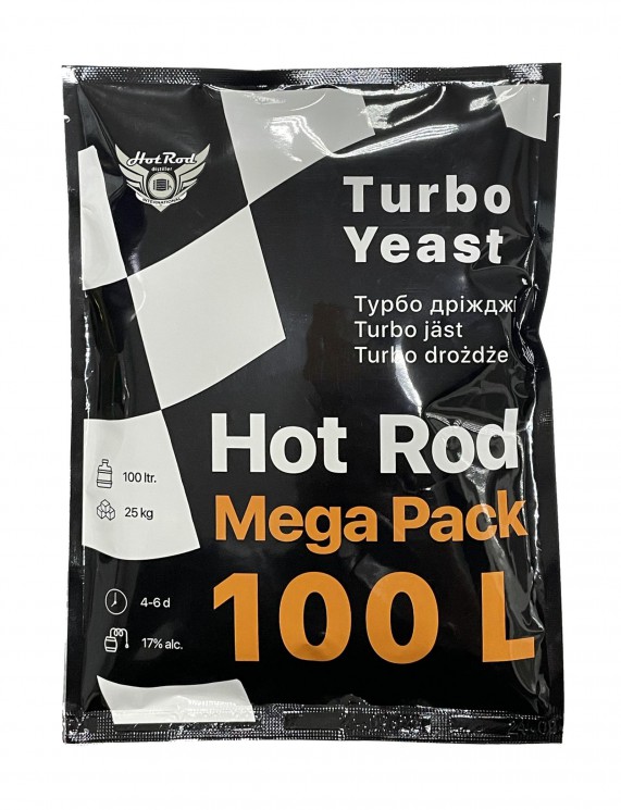 Турбо дріжджі Hot Rod Mega Pack на 100 л (360 г) 